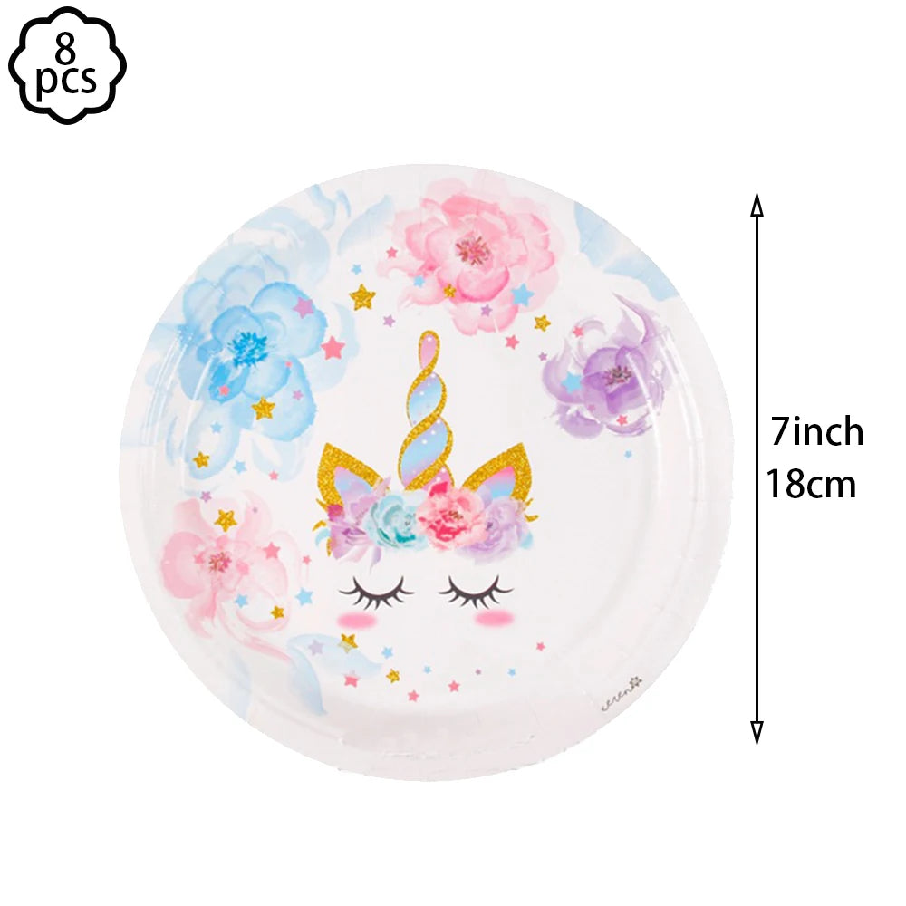 Unicorn Party Banner & Balloon Set