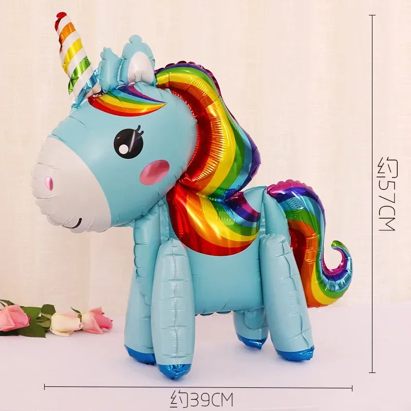 Unicorn Rainbow Number Balloons