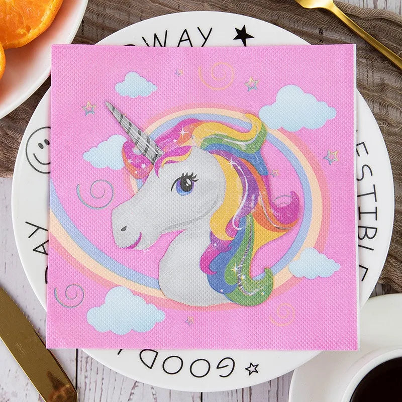 20pcs Unicorn Party Paper Napkins
