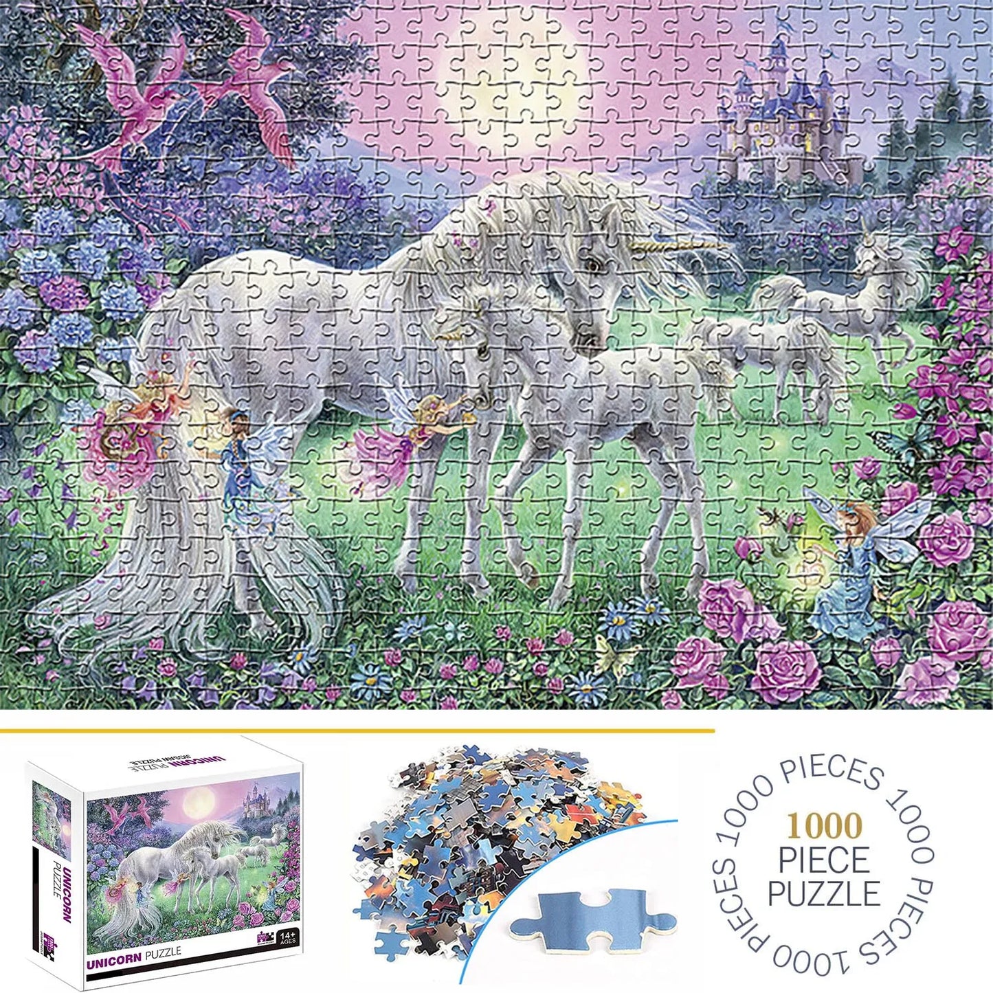1000-Piece Unicorn Jigsaw Puzzle