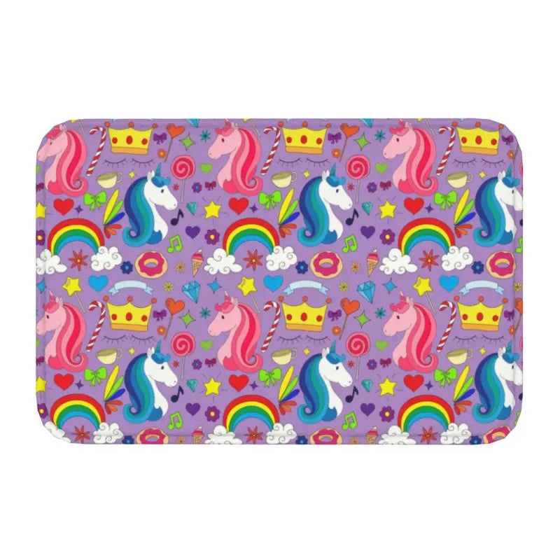 Dabbing Unicorn Non-Slip Doormat