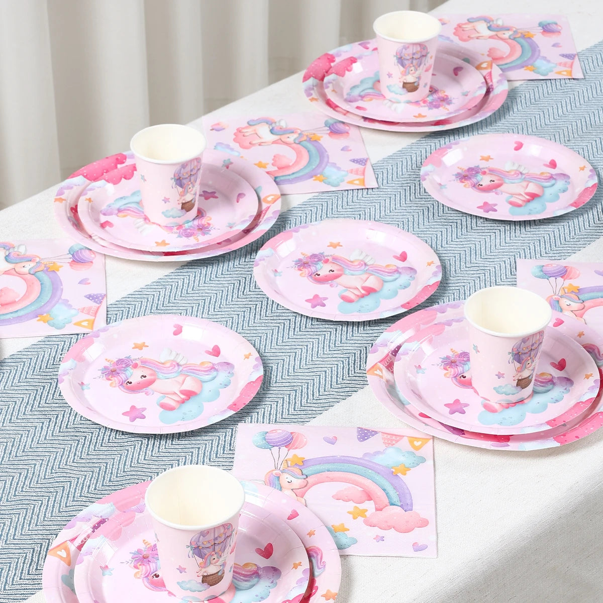 Unicorn Party Disposable Tableware Set