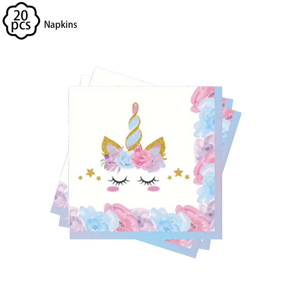 Unicorn Party Banner & Balloon Set