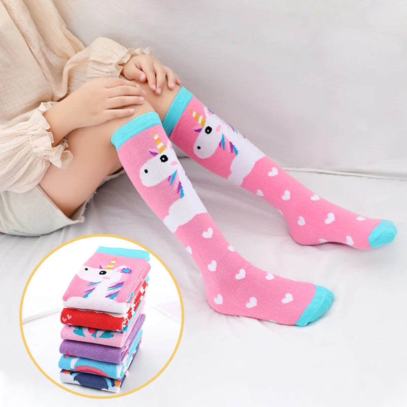 Unicorn Kids Knee High Socks