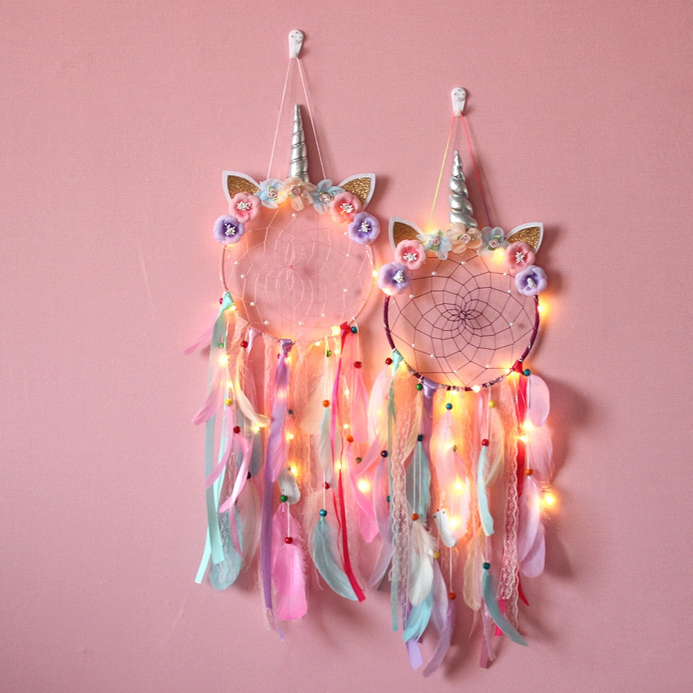 Unicorn Dreamcatcher with LED Lights