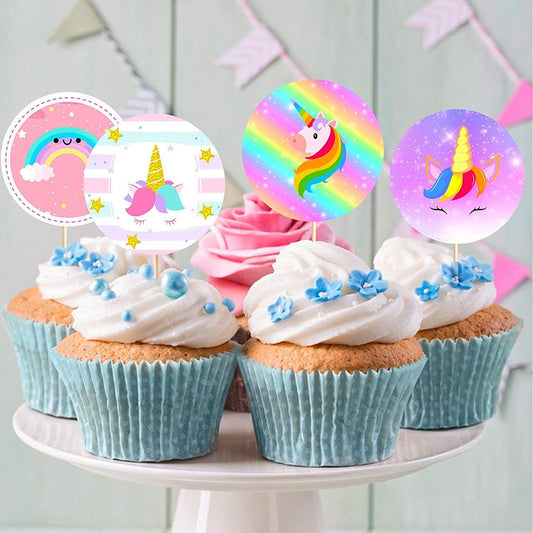 Image of cupcakes with unicorn sticker