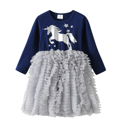 Girls Unicorn Princess Dress