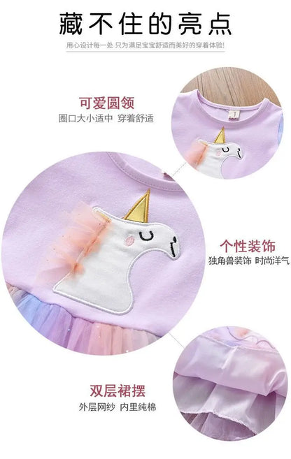 Girls' Unicorn Princess Dress