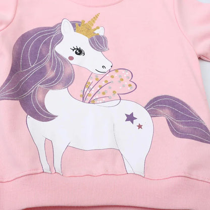 Cartoon Unicorn Hoodie for Girls