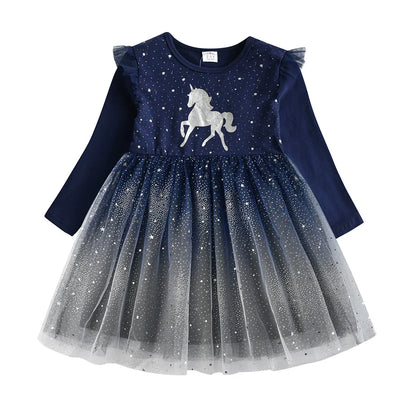 Girls Unicorn Princess Dress