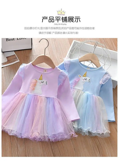 Girls' Unicorn Princess Dress